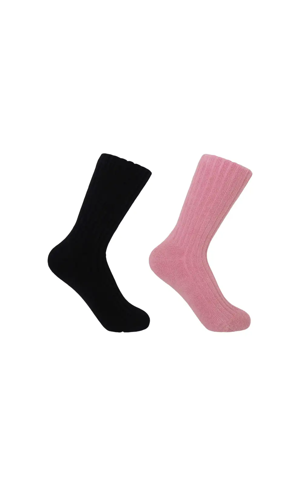 Women PEPER HAROW Ribbed Womens Bed Socks Bundle - Pink Black £27.00
