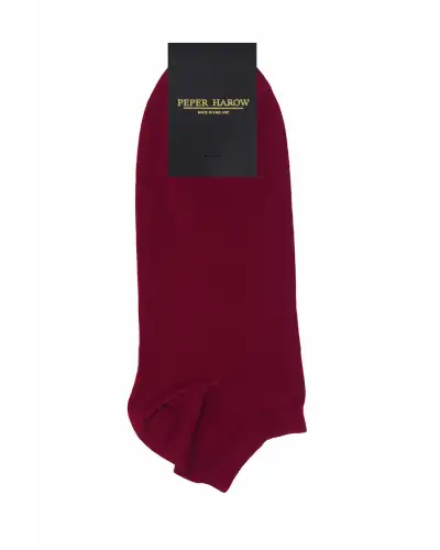 Men PEPER HAROW Classic Mens Trainer Socks Bundle - Burgundy Burnt Orange £18.00