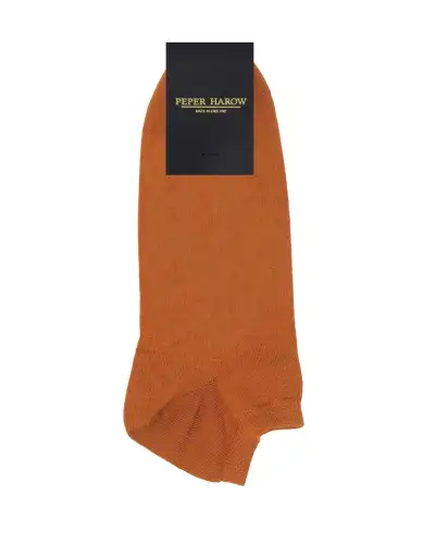 Men PEPER HAROW Classic Mens Trainer Socks Bundle - Burgundy Burnt Orange £18.00