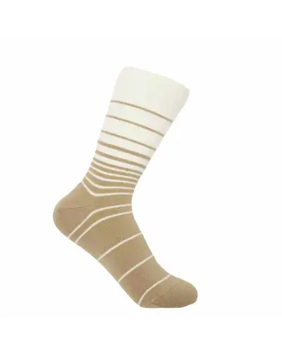 Women PEPER HAROW Retro Stripe Womens Socks - Beige £15.00