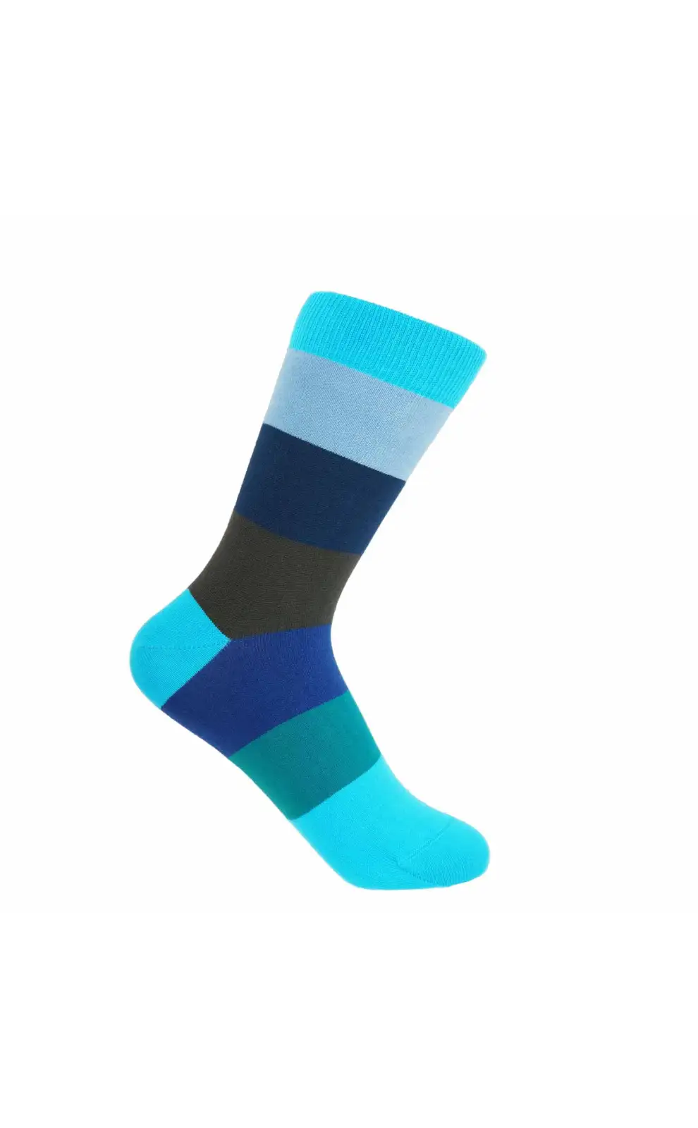 Women PEPER HAROW Block Stripe Womens Socks - Aqua £15.00