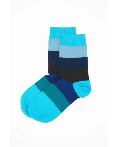 Women PEPER HAROW Block Stripe Womens Socks - Aqua £15.00