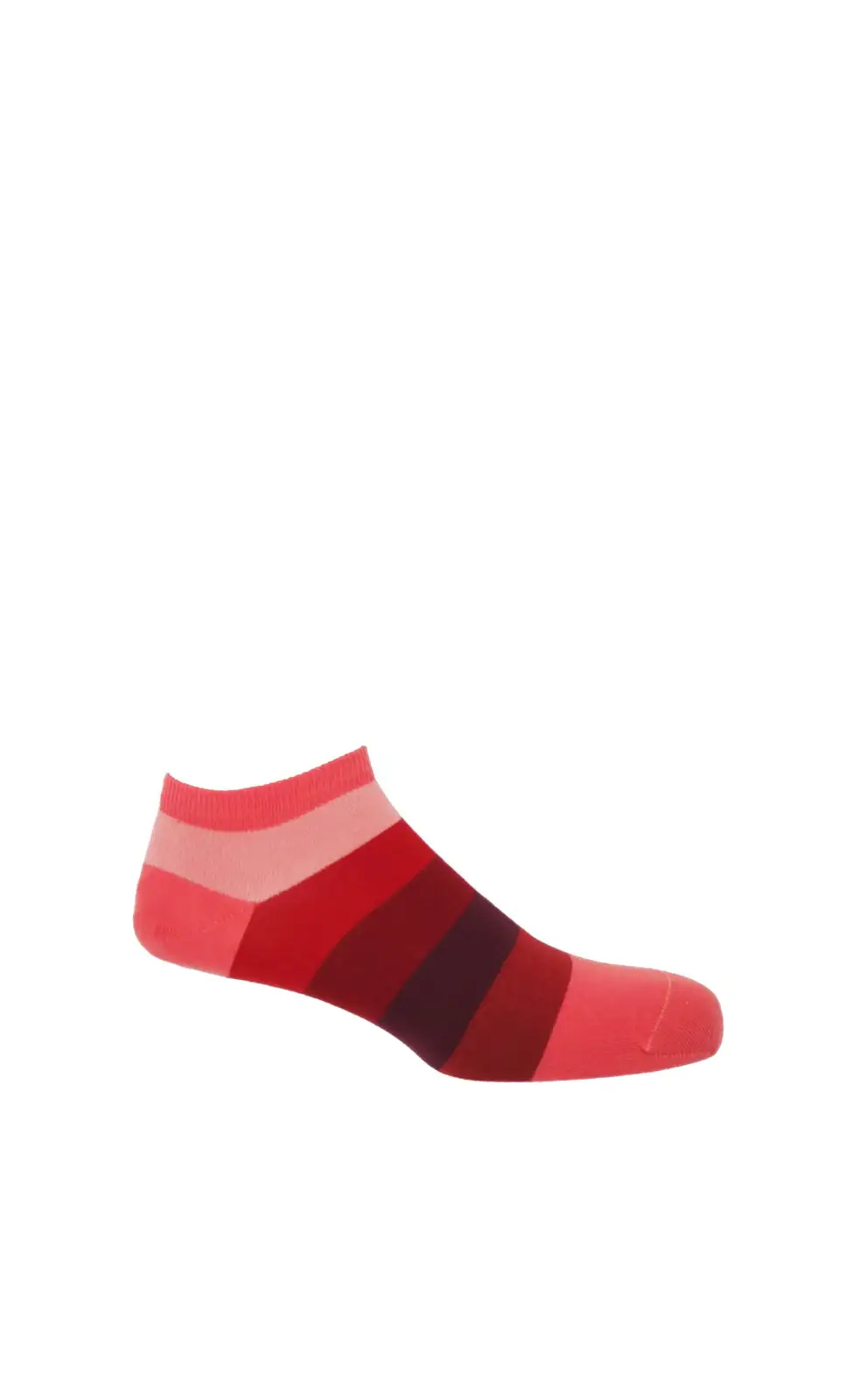 Men PEPER HAROW Block Stripe Mens Trainer Socks - Fire £13.00
