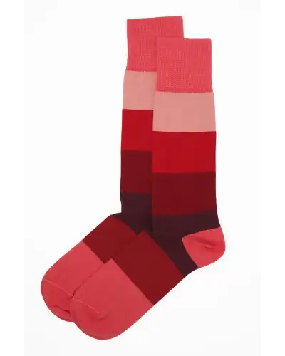Men PEPER HAROW Block Stripe Mens Socks - Fire £16.00