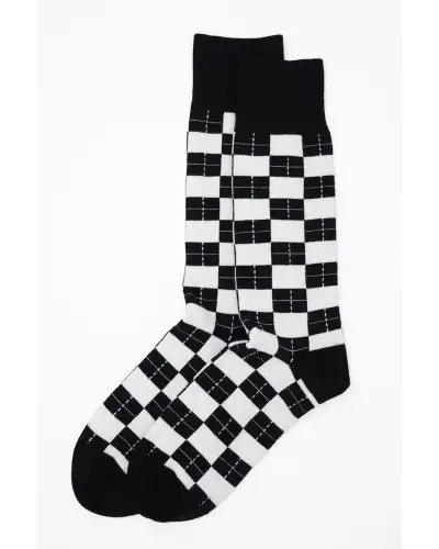 Men PEPER HAROW Checkmate Mens Socks - Black £16.00