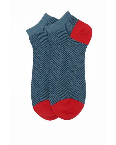 Men PEPER HAROW Lux Taylor Mens Trainer Socks - Blue £13.00