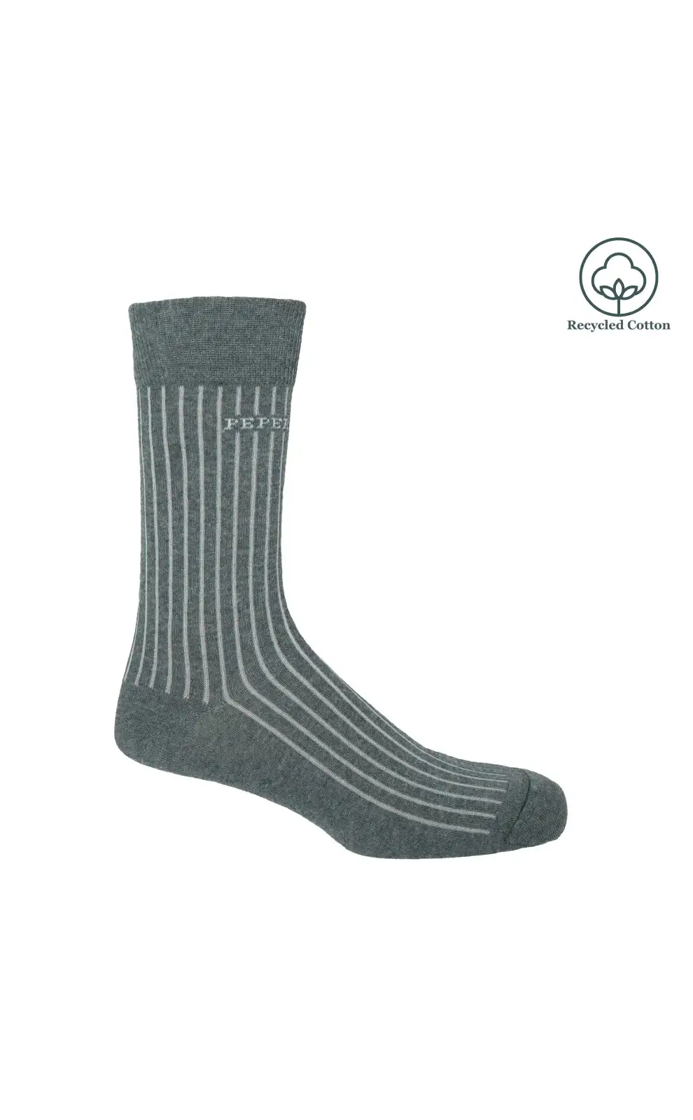 Men PEPER HAROW Recycled Ribbed Mens Socks - Blue £14.00