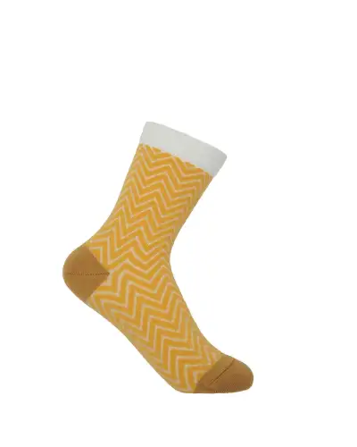 Women PEPER HAROW Zigzag Womens Socks - Yellow £15.00