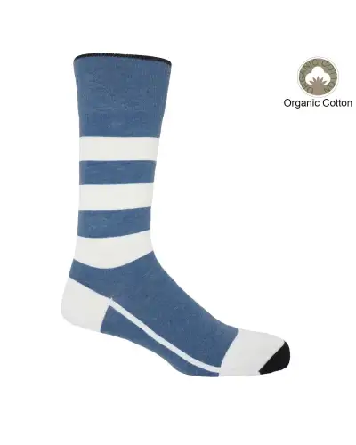 Men PEPER HAROW Equilibrium Organic Mens Socks - Blue £17.00