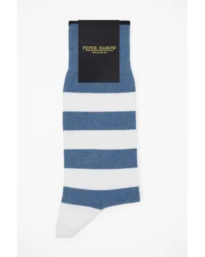 Men PEPER HAROW Equilibrium Organic Mens Socks - Blue £17.00
