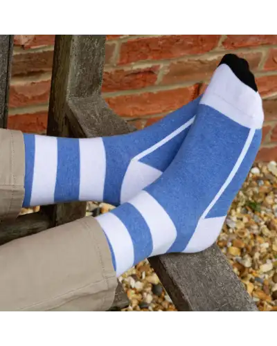 Men PEPER HAROW Equilibrium Organic Mens Socks - Blue £17.00