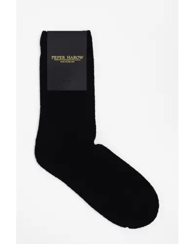 Women PEPER HAROW Ribbed Cuff Womens Bed Socks - Black-PH-7526468223150 £15.00