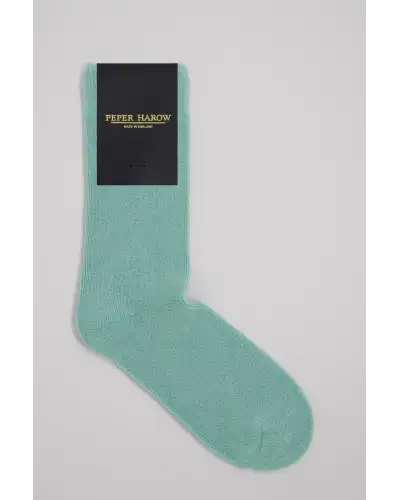 Women PEPER HAROW Ribbed Cuff Womens Bed Socks - Blue £15.00