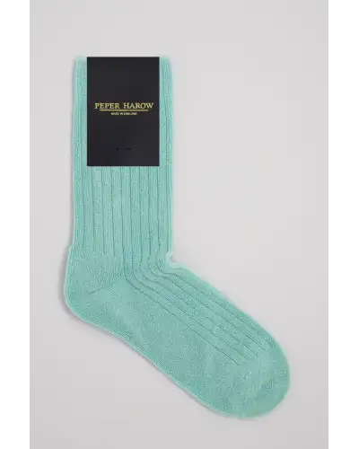 Men PEPER HAROW Ribbed Mens Bed Socks - Blue £15.00