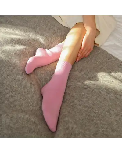Women PEPER HAROW Plain Womens Bed Socks - Pink £15.00