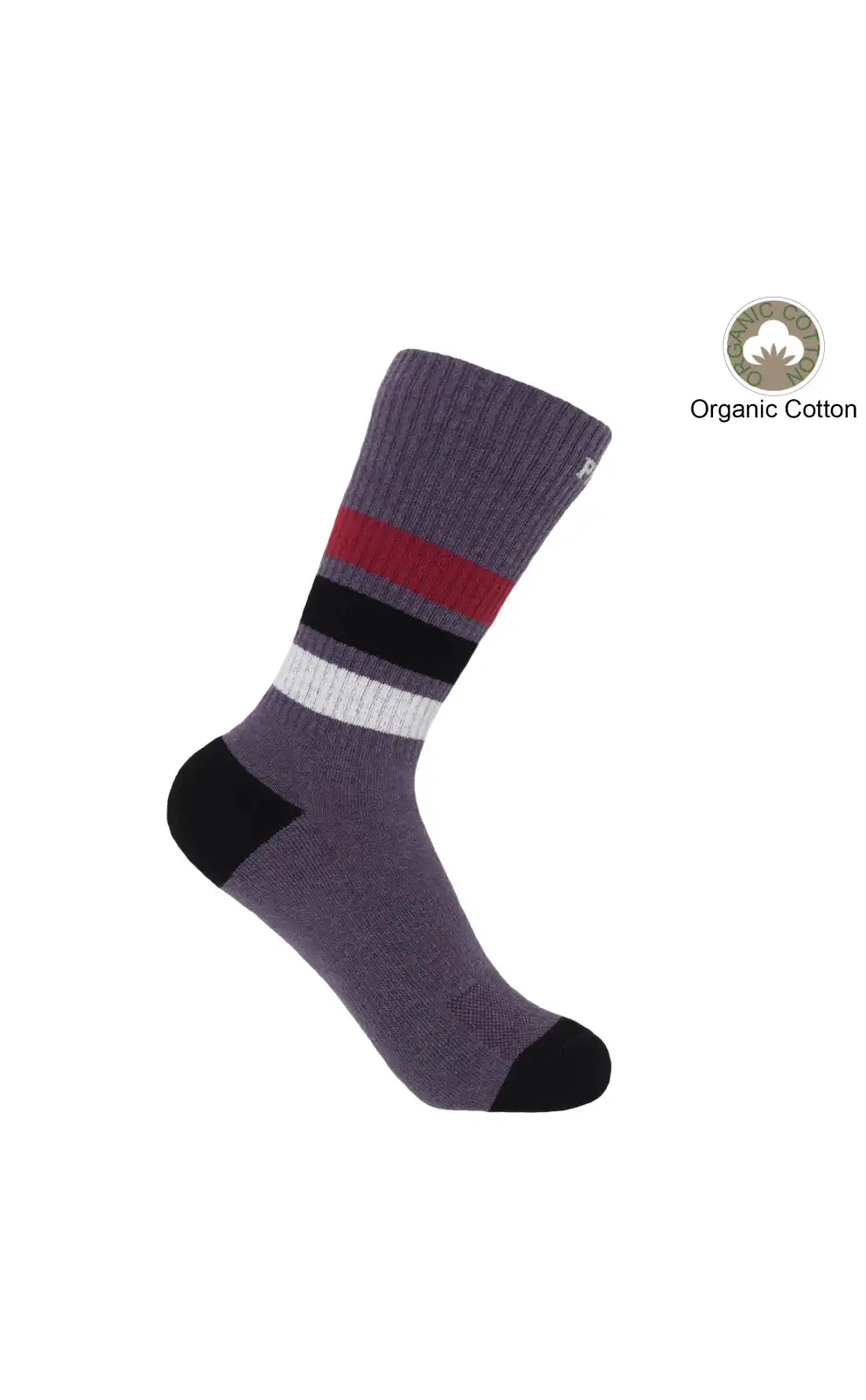 Women PEPER HAROW Striped Organic Womens Sport Socks - Mauve £15.00