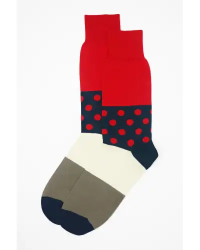 Men PEPER HAROW Mayfair Mens Socks - Scarlet £16.00