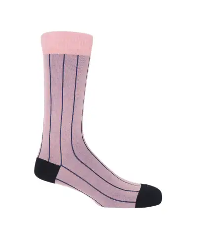 Men PEPER HAROW Pin Stripe Mens Socks - Pink £16.00