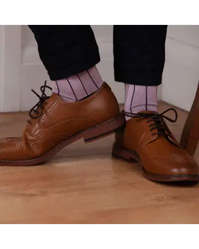 Men PEPER HAROW Pin Stripe Mens Socks - Pink £16.00