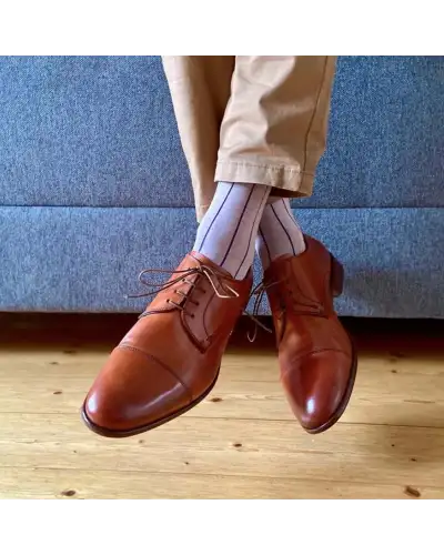 Men PEPER HAROW Pin Stripe Mens Socks - Pink £16.00