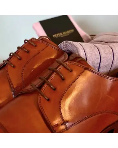 Men PEPER HAROW Pin Stripe Mens Socks - Pink £16.00