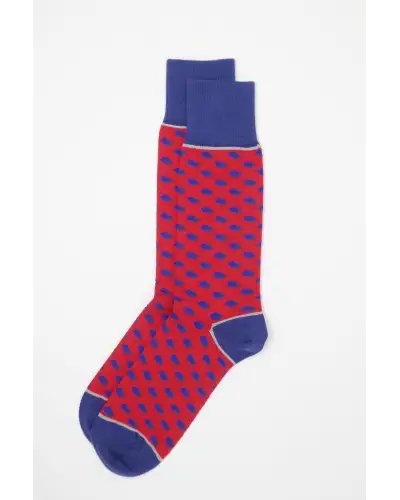 Men PEPER HAROW Disruption Mens Socks - Scarlet £16.00