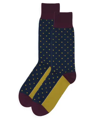 Men PEPER HAROW Pin Polka Mens Socks - Denim £16.00