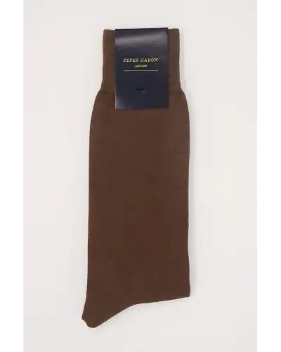 Men PEPER HAROW Classic Mens Socks - Chocolate £16.00