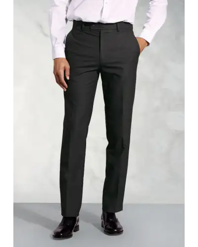 Fit Trousers Brook Taverner Tailored Fit Monaco Charcoal Trouser-BT-8845C £36.00