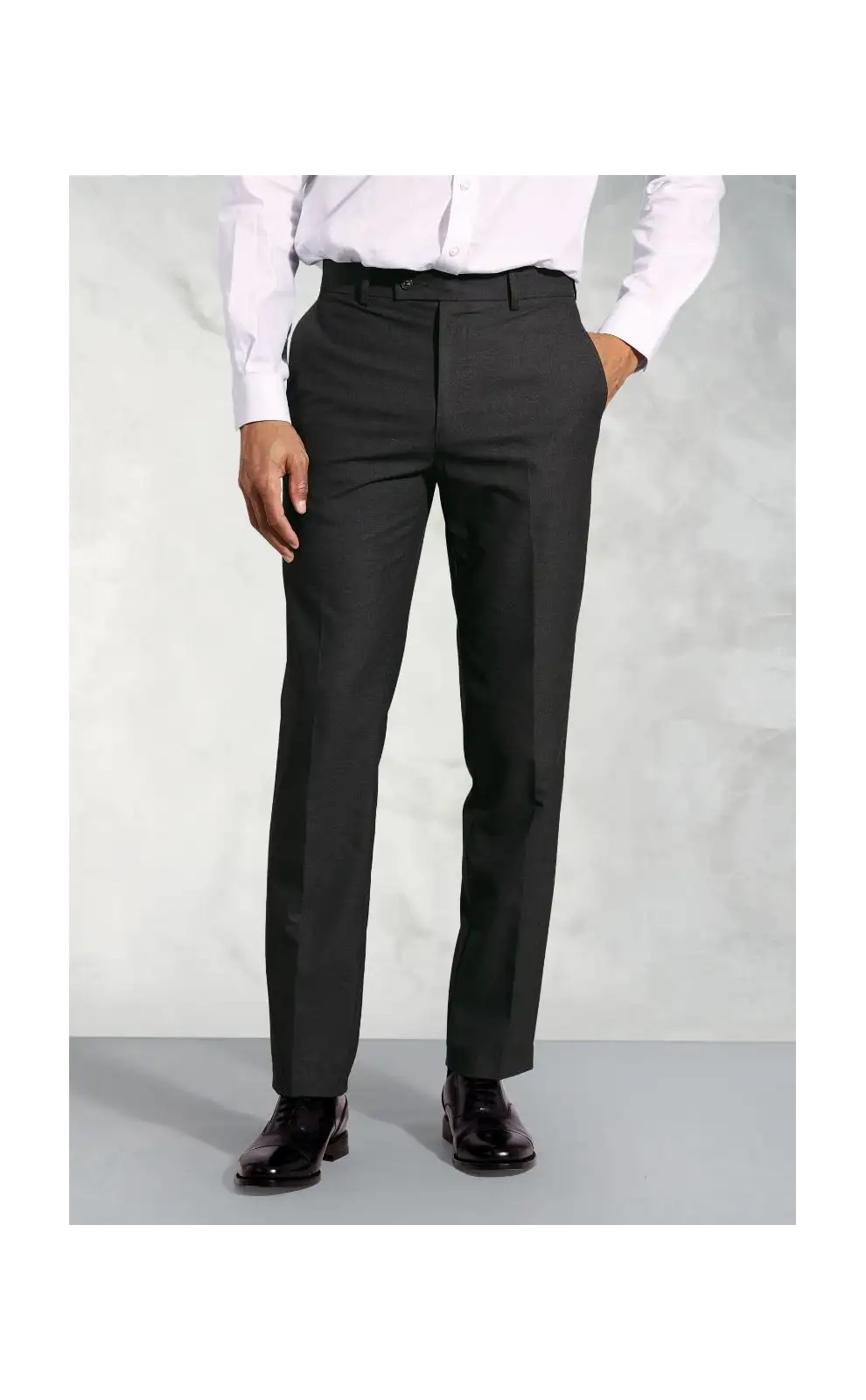 Fit Trousers Brook Taverner Tailored Fit Monaco Charcoal Trouser-BT-8845C £36.00