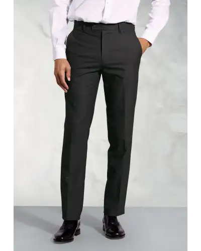 Fit Trousers Brook Taverner Tailored Fit Monaco Charcoal Trousers £36.00