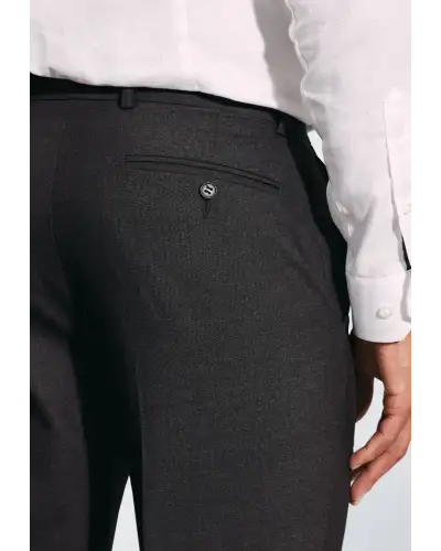 Fit Trousers Brook Taverner Tailored Fit Monaco Charcoal Trousers £36.00