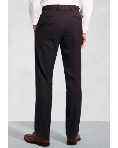 Trousers Brook Taverner Tailored Fit Hansen Burgundy Flannel Suit Trousers-BT-8072AT £45.00