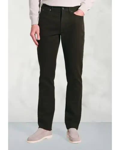 Fit Trousers Brook Taverner Regular Fit Fredericks Khaki 5 Pocket Italian Twill Stretch Cotton Trousers £62.00
