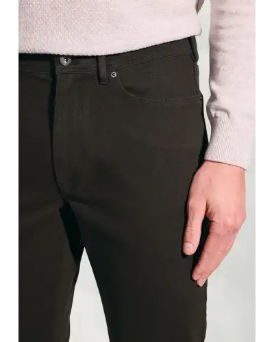 Fit Trousers Brook Taverner Regular Fit Fredericks Khaki 5 Pocket Italian Twill Stretch Cotton Trousers £62.00