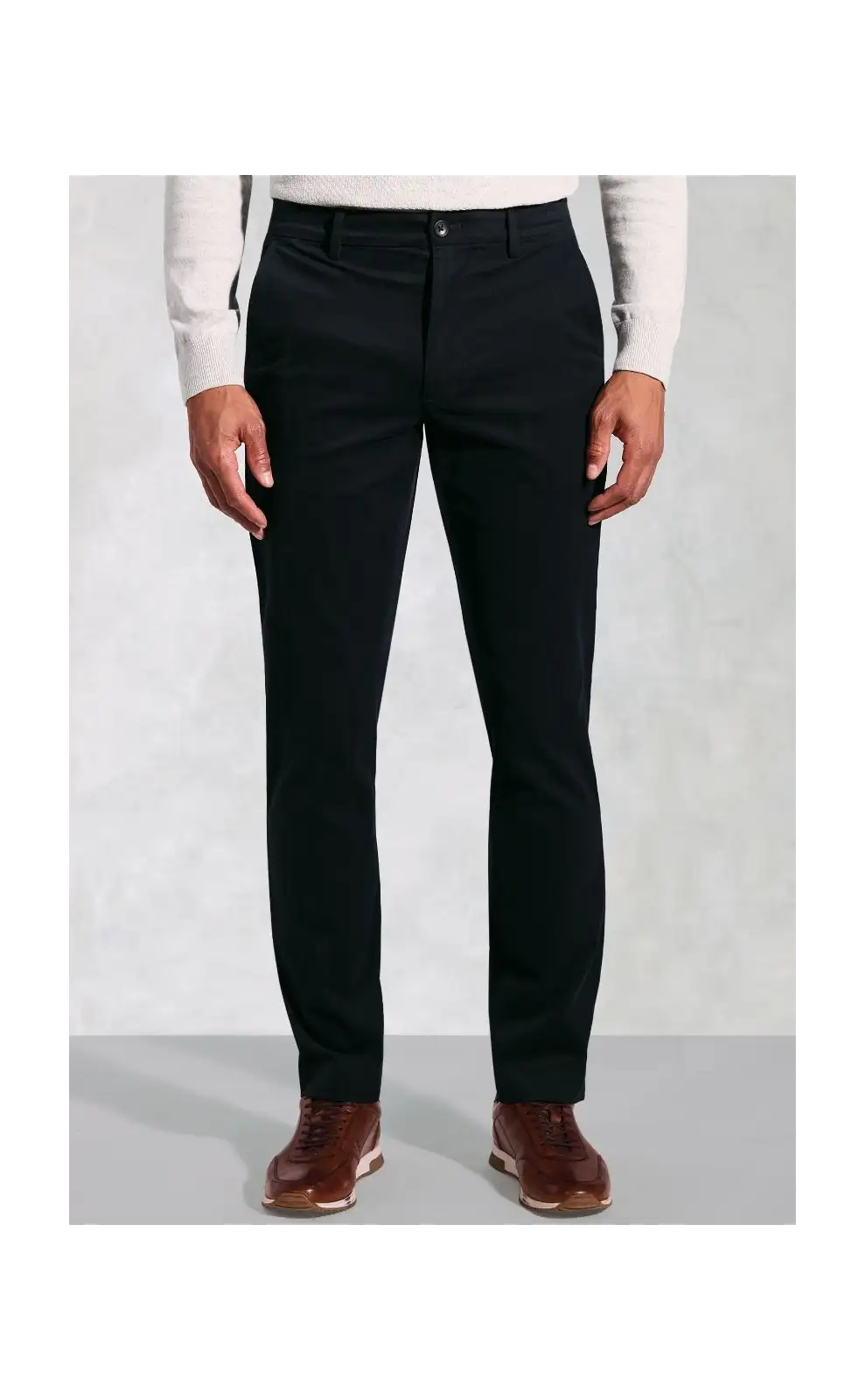 Fit Trousers Brook Taverner Regular Fit Bolt Navy Italian Fine Twill Stretch Cotton Chinos-BT-8063AR £62.00