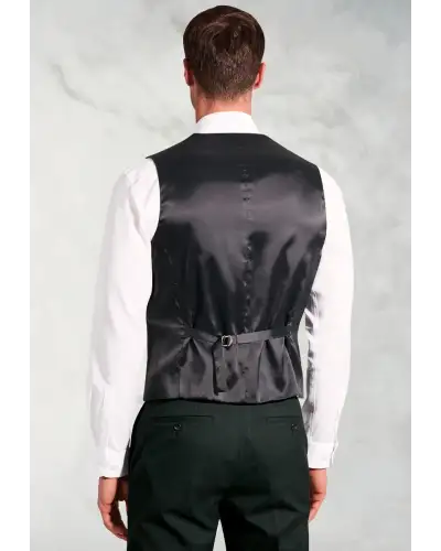 Waistcoats Brook Taverner Tailored Fit Hansen Dark Green Flannel Suit Waistcoat-BT-1972BT £45.00