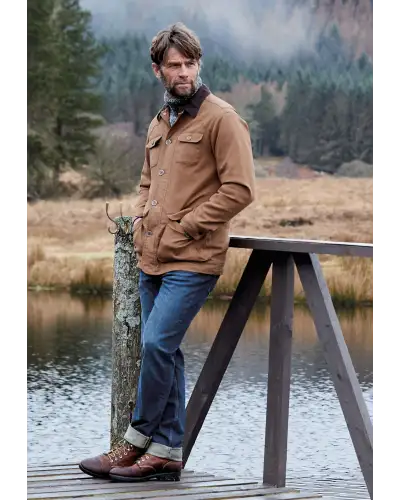 Fit Trousers Brook Taverner Tailored Fit Boulder Vintage Blue Denim Jeans £54.00