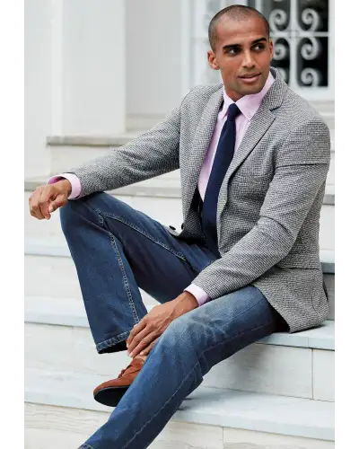 Fit Trousers Brook Taverner Tailored Fit Boulder Vintage Blue Denim Jeans £54.00