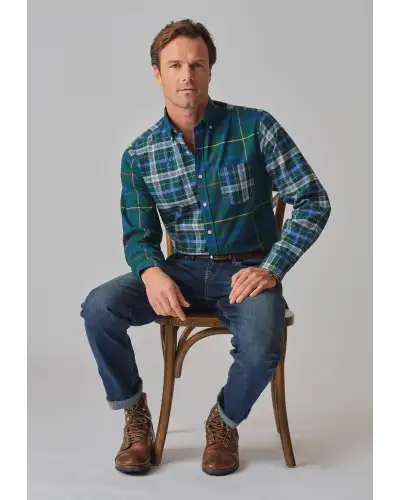 Fit Trousers Brook Taverner Tailored Fit Boulder Vintage Blue Denim Jeans £54.00