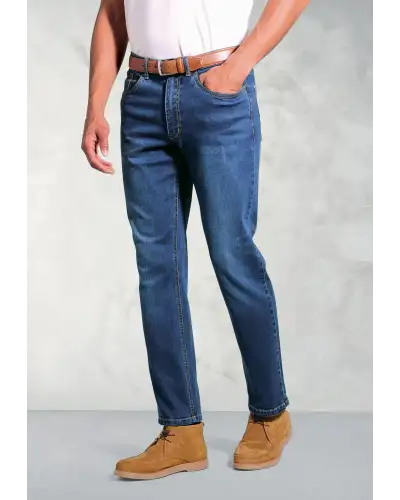 Fit Trousers Brook Taverner Tailored Fit Boulder Vintage Blue Denim Jeans-BT-8958C £54.00