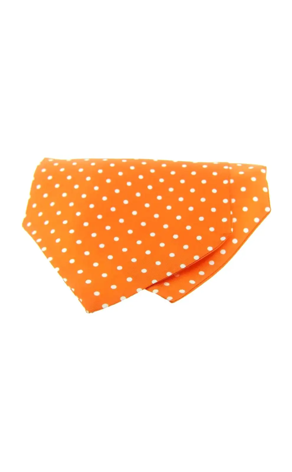 Cravats Soprano Ties Soprano Silk Twill White Polka Dots On Orange Ground Cravat £9.00