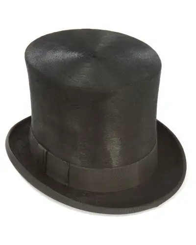 Top Hats Christys Hats Luxury Black Fur Felt Melusine Taller Top Hat-CH-CST100007BLAC-55 £265.00