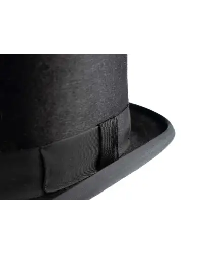 Top Hats Christys Hats Luxury Black Fur Felt Melusine Taller Top Hat-CH-CST100007BLAC-55 £265.00