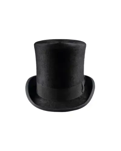 Top Hats Christys Hats Luxury Black Fur Felt Melusine Taller Top Hat-CH-CST100007BLAC-55 £265.00