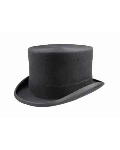 Top Hats Christys Hats Wool Felt Top Hat-CH-CST100006BLAC-55 £123.00