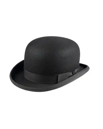 Bowlers & Homburgs Christys Hats Devon Fur Felt Bowler Hat With Adjustable Hunting Pad Black-CH-CST100001BLAC-55 £266.00