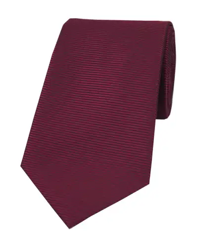 Polyester Ties Soprano Ties Soprano Plum Horizontal Ribbed Polyester Tie £15.00