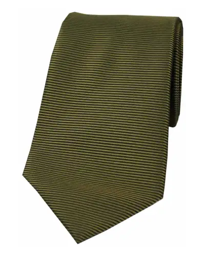 Polyester Ties Soprano Ties Soprano Olive Green Horizontal Ribbed Polyester Tie £15.00