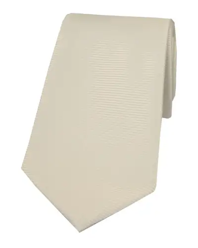 Polyester Ties Soprano Ties Soprano Ivory Horizontal Ribbed Polyester Tie £9.00